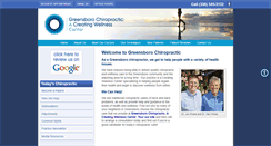 Desktop Screenshot of greensborochiropractor.net