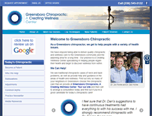 Tablet Screenshot of greensborochiropractor.net